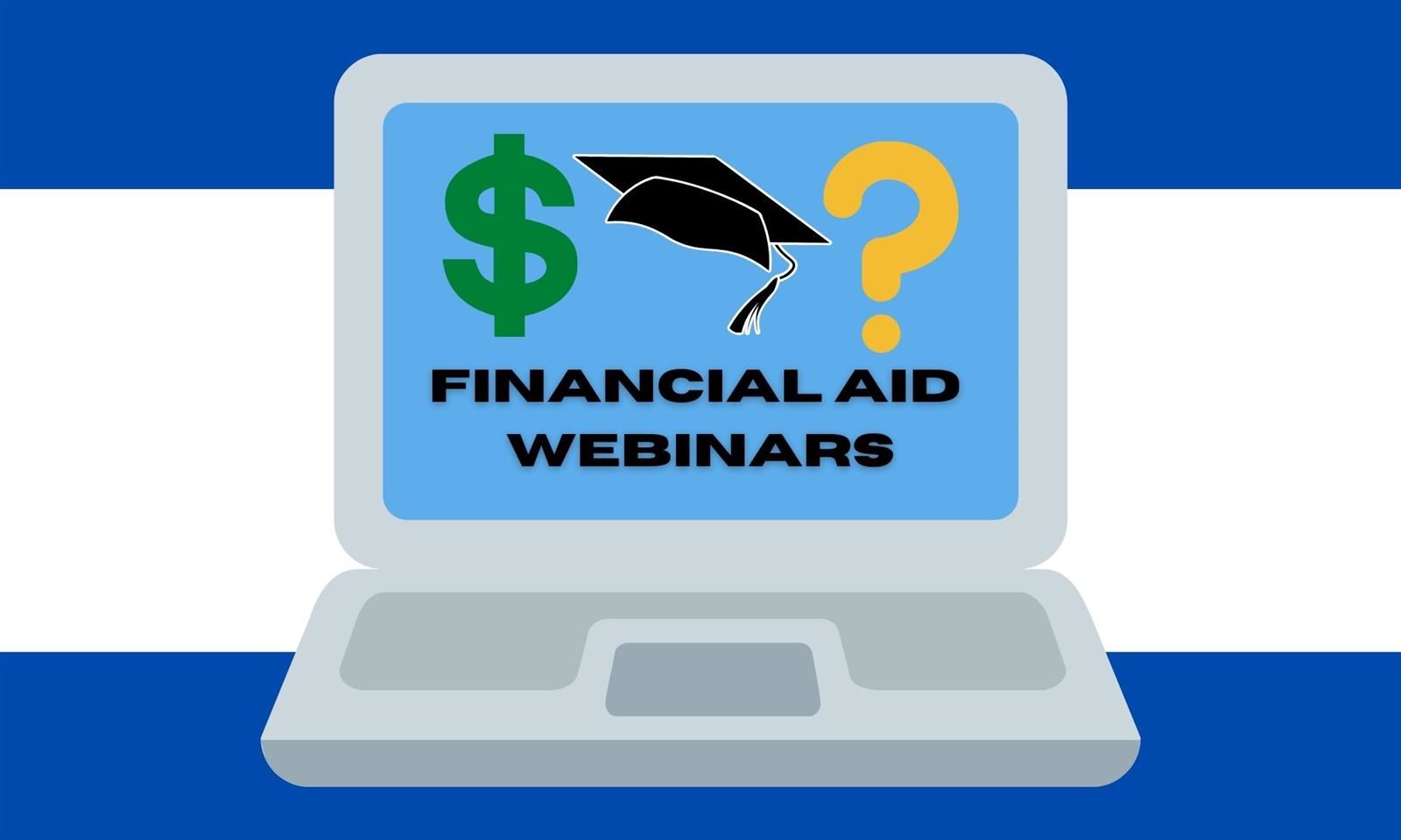 Financial Aid Webinars graphic 